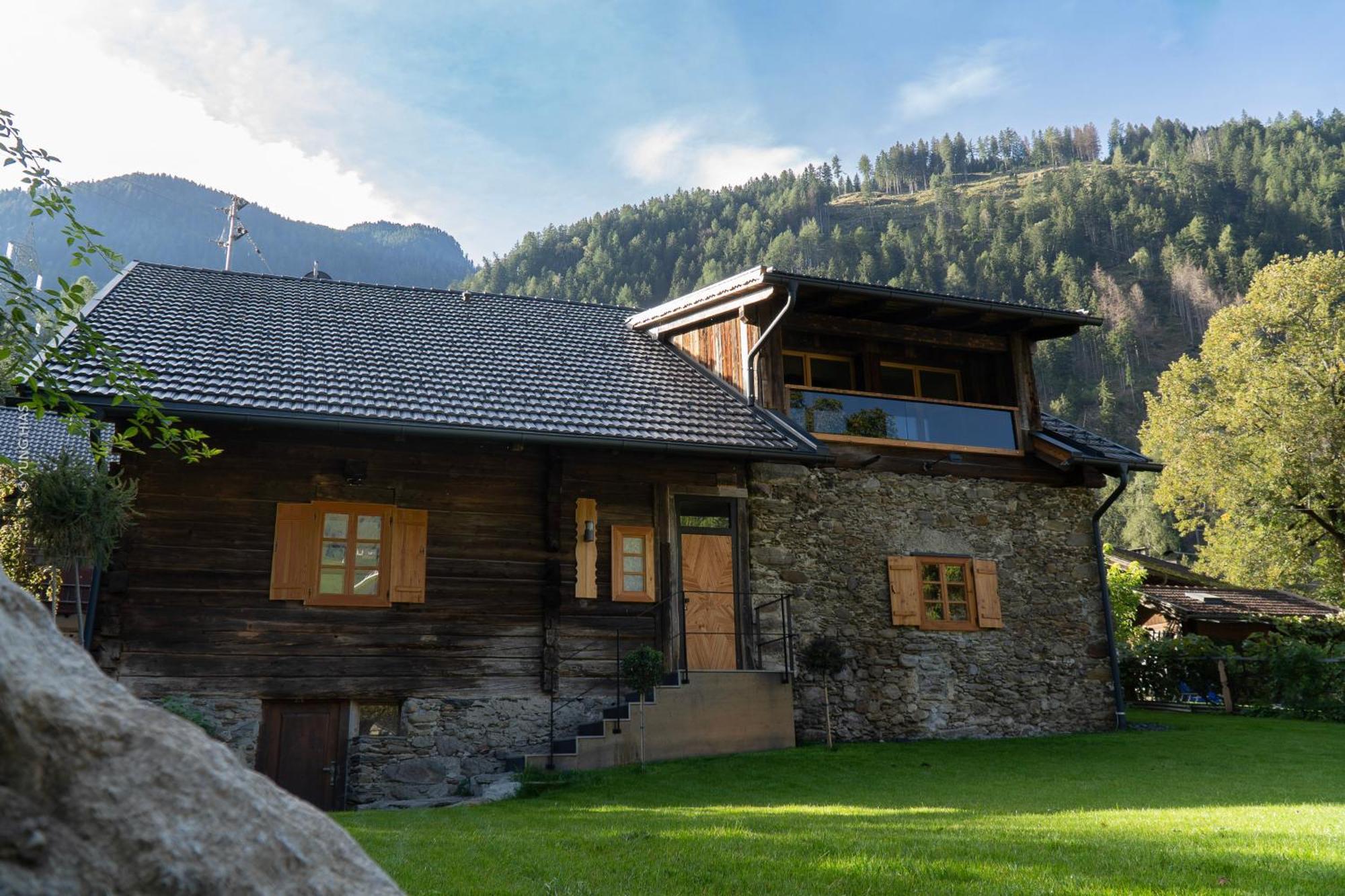 פלאטלאך Chalet Schmelz Huette Mit Sauna Und Garten מראה חיצוני תמונה